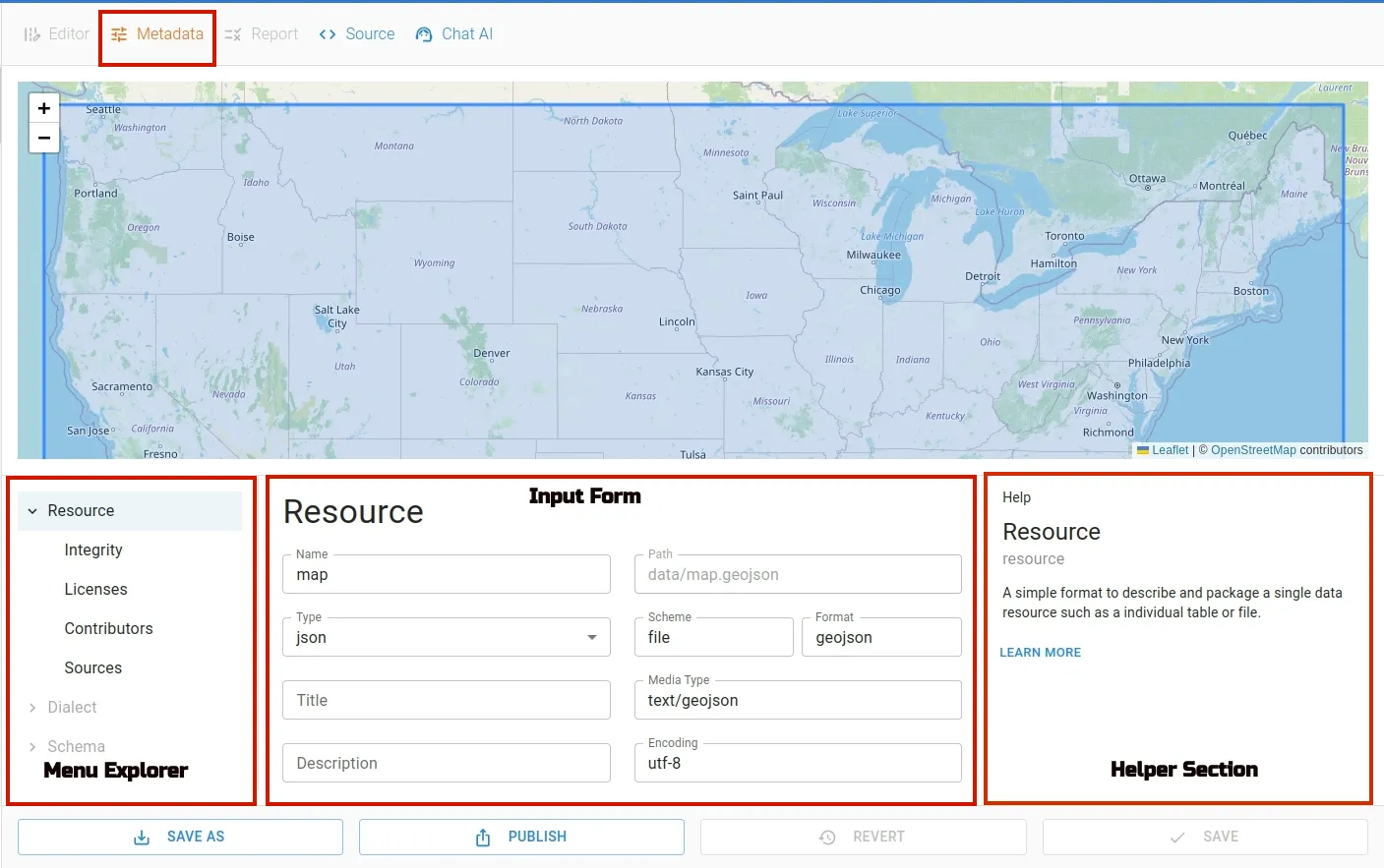 MAP METADATA EDITOR